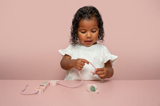 Schnürperlen aus Holz