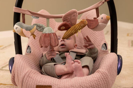 Kinderwagenkette Blumen und Schmetterlinge