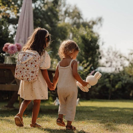 Rucksack Vintage Blumenmuster