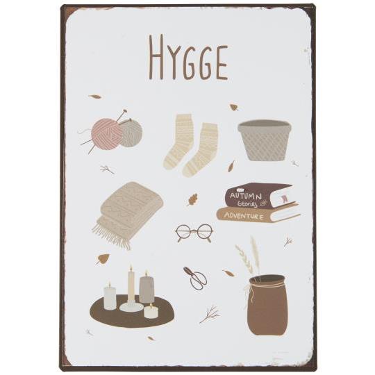 Namensschild aus Metall Hygge