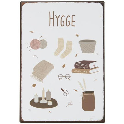 Namensschild aus Metall Hygge